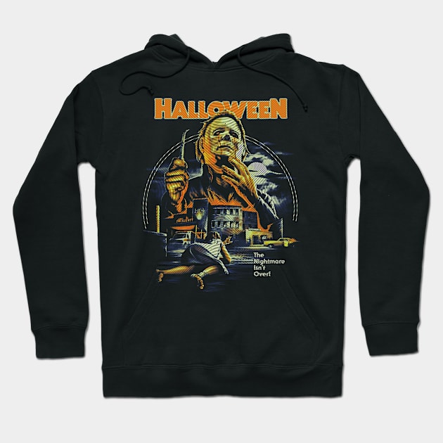 Retro Halloween Movie Hoodie by Jogja Istimewa